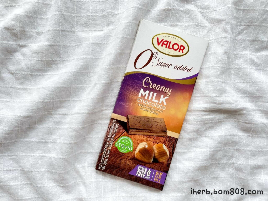 Valor（バロール）砂糖不使用｜ヘーゼルナッツクリーム入りミルクチョコレート