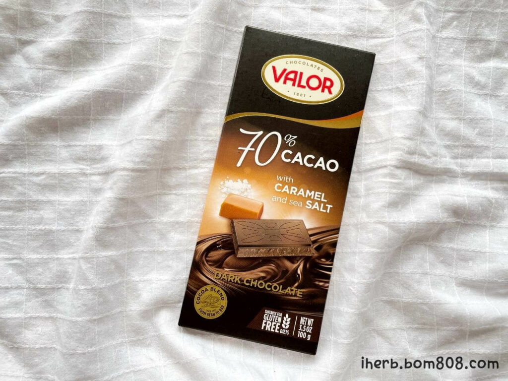 Valor（バロール）塩キャラメル入りダークチョコレート70%