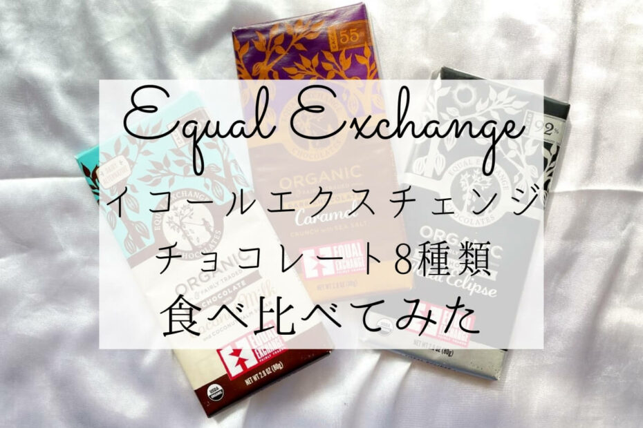 iHerb（アイハーブ）で買えるEqual Exchange（イコールエクスチェンジ）チョコレートおすすめ
