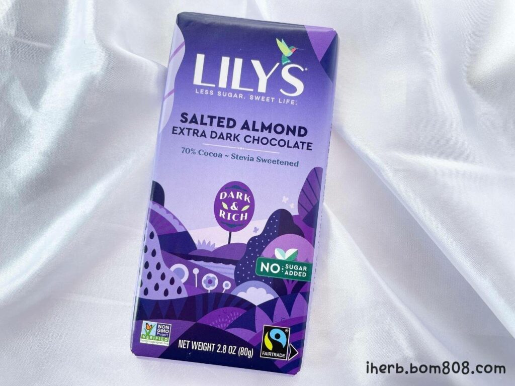 リリーズスイーツ（Lily's Sweets）ダークチョコレート70%｜塩アーモンド