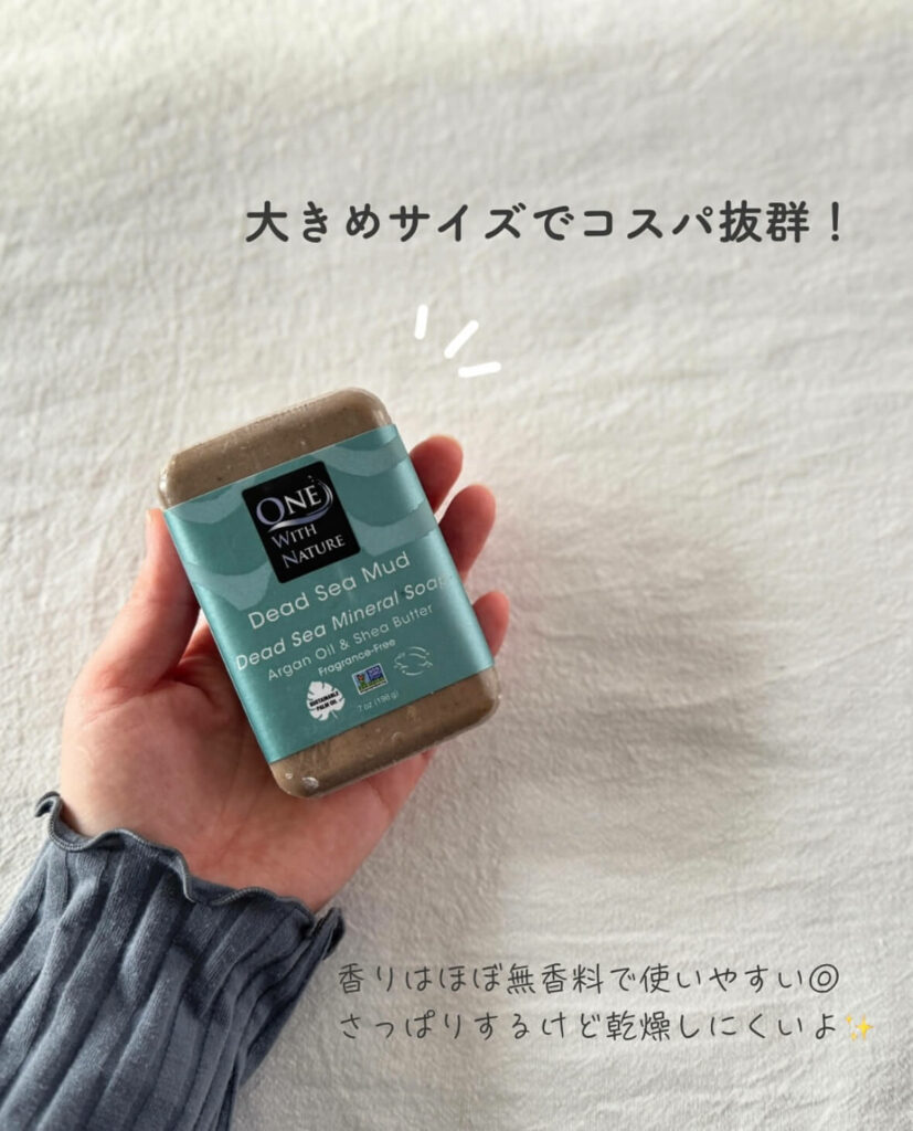【iHerb】死海の泥とミネラルで全身さっぱり!One with Natureの巨大石けんがコスパ最強だった【アイハーブ】